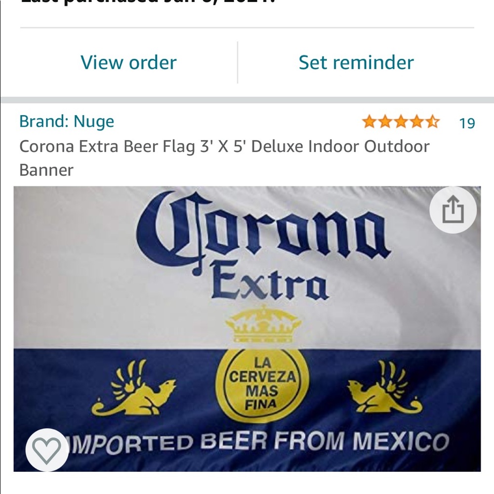 CORONA BEER FLAG